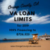Orange County VA Loan Limit for 2019 is $726,525