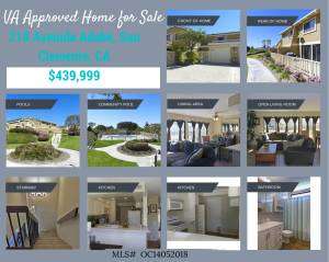 VA approved home for sale in San Clemente