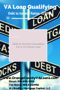 debt to income ratio for VA loan