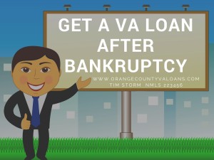 get a va loan after bankruptcy