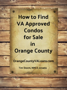 VA approved condos Orange County